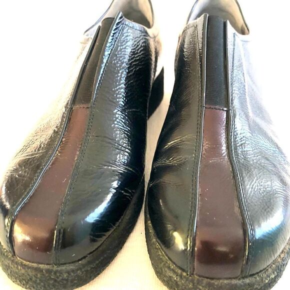 Mephisto womens air relax black leather slip on loafer shoes size 8 - Picture 1 of 12
